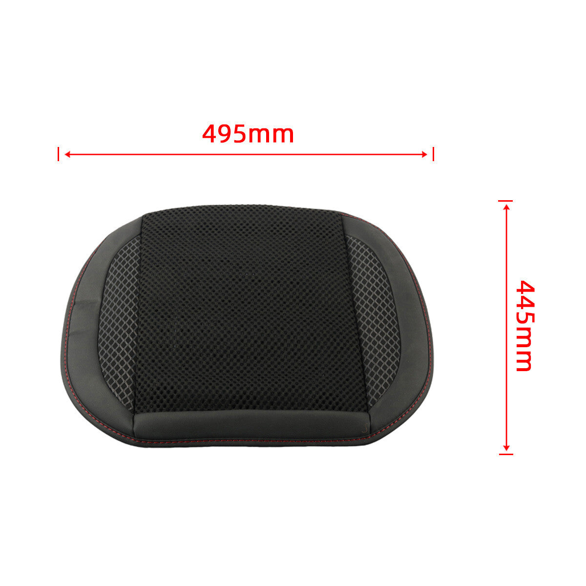 Black Upgraded 8-Fan/USB Fan for Seat Cushion for Car/Family Seats - n