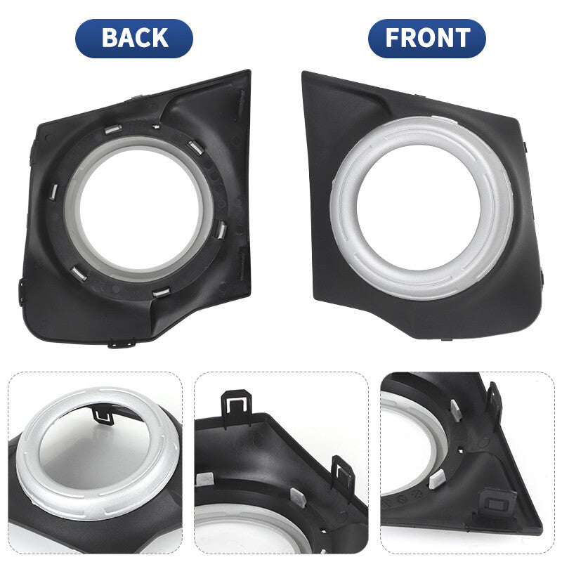Left Front Fog Lamp Light Cover Bezel for Mitsubishi L200 Triton MQ MR 2015-2018
