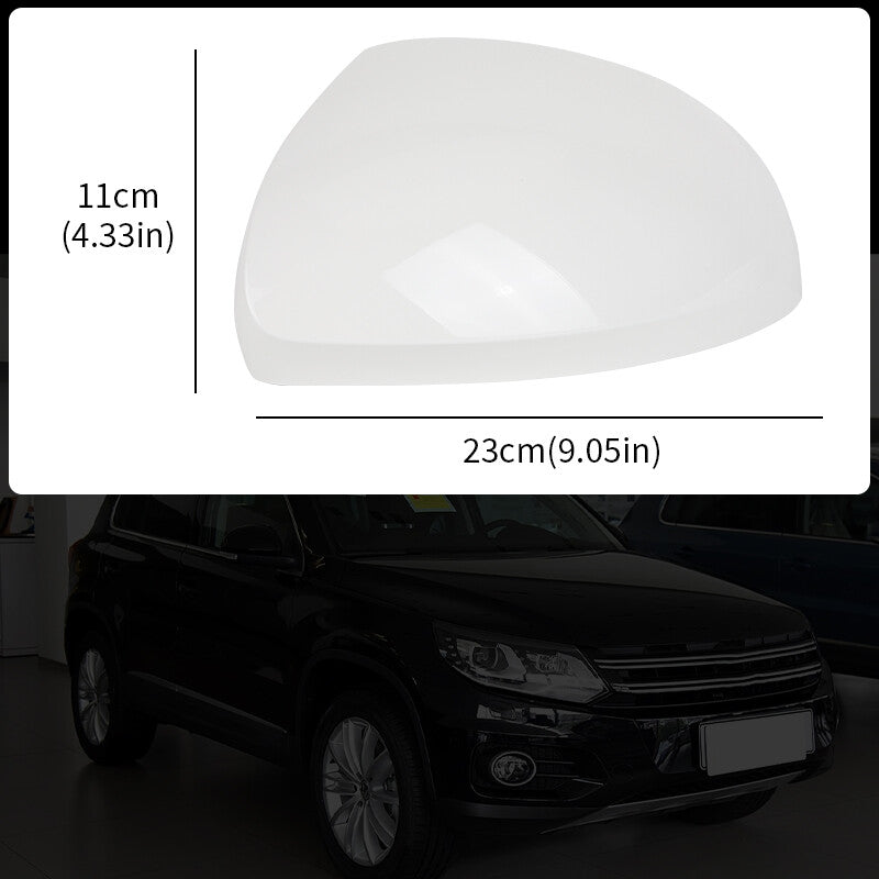 Left Driver Side Door Wing Mirror Cover Cap White Fit for VW for Tiguan 2010-2016