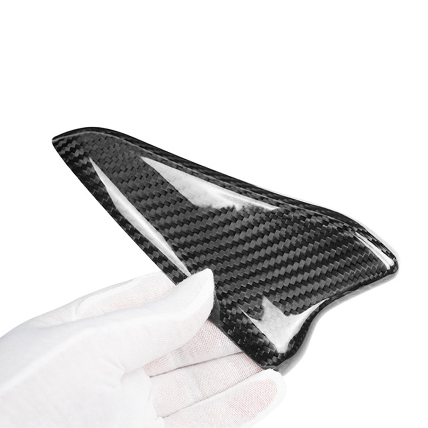 Real Carbon Fiber Shark Fin Antenna Cap Cover Trim Fit for Kia Stinger 2018-2023