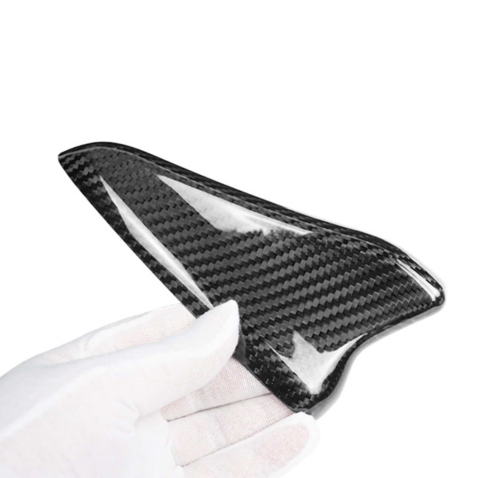 Real Carbon Fiber Shark Fin Antenna Cap Cover Trim Fit for Kia Stinger 2018-2023