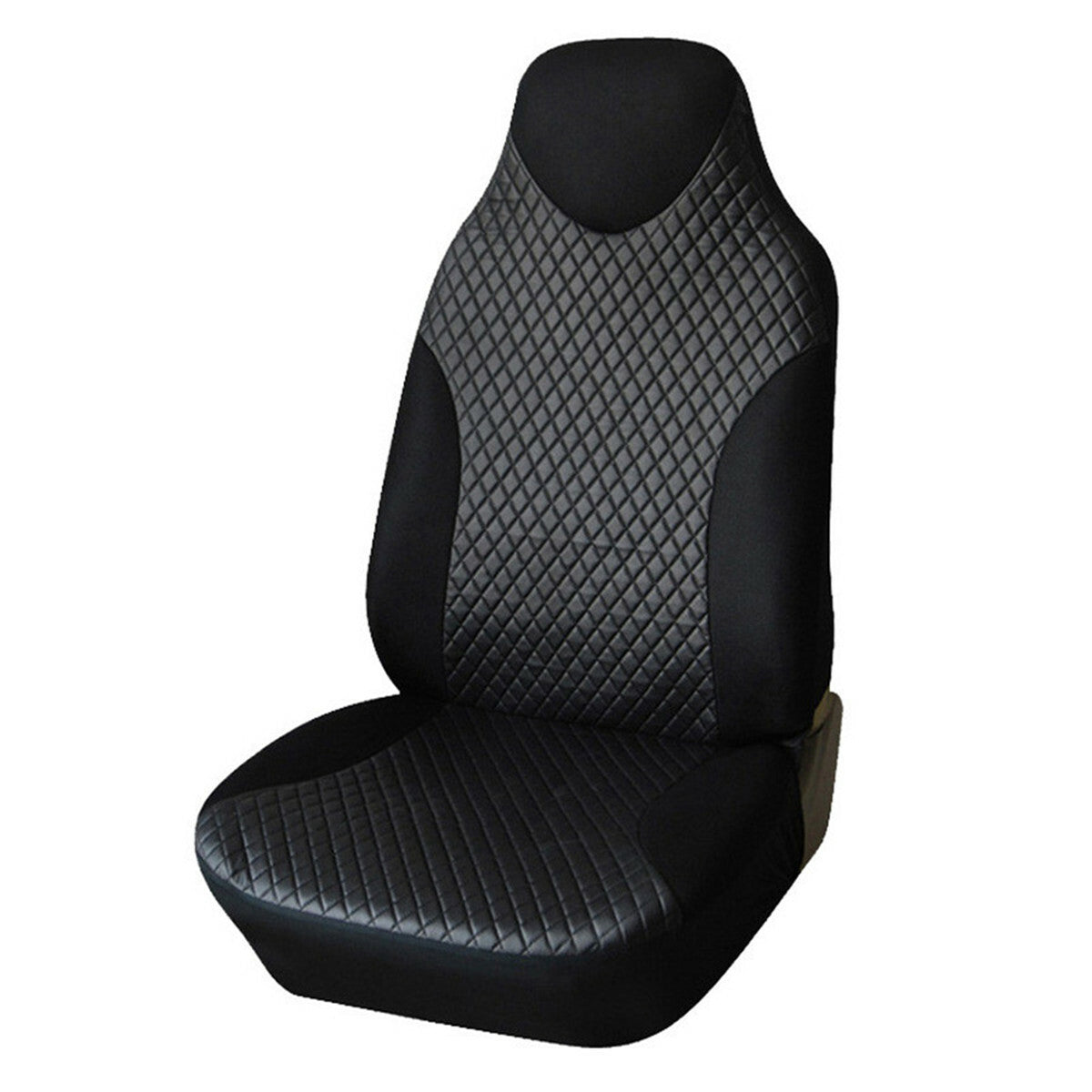 Car front for seat covers, breathable polyurethane synthetic leather, raised backrest bucket for seat cushions - n