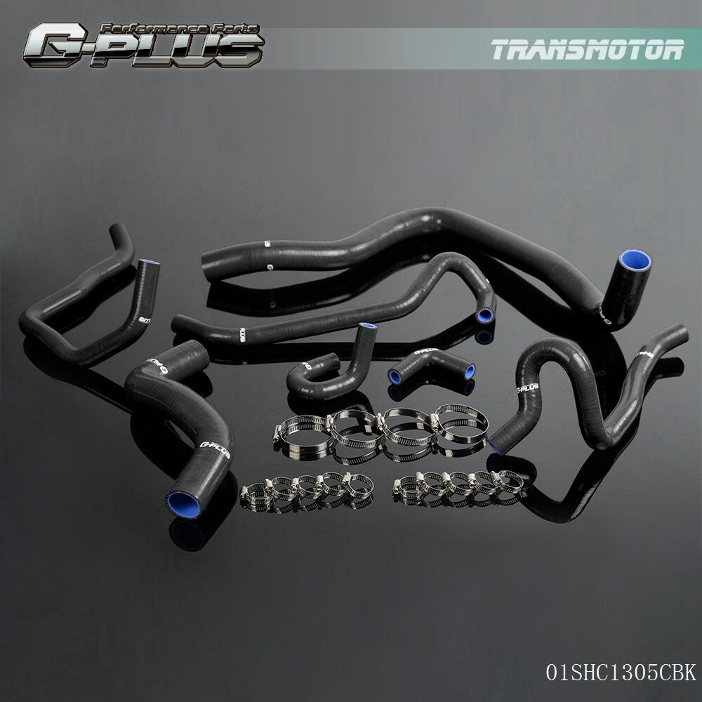 Suitable for 92-00 for Honda Accord CF4 CL1 SiR/T black silicone radiator hose+clip kit- v