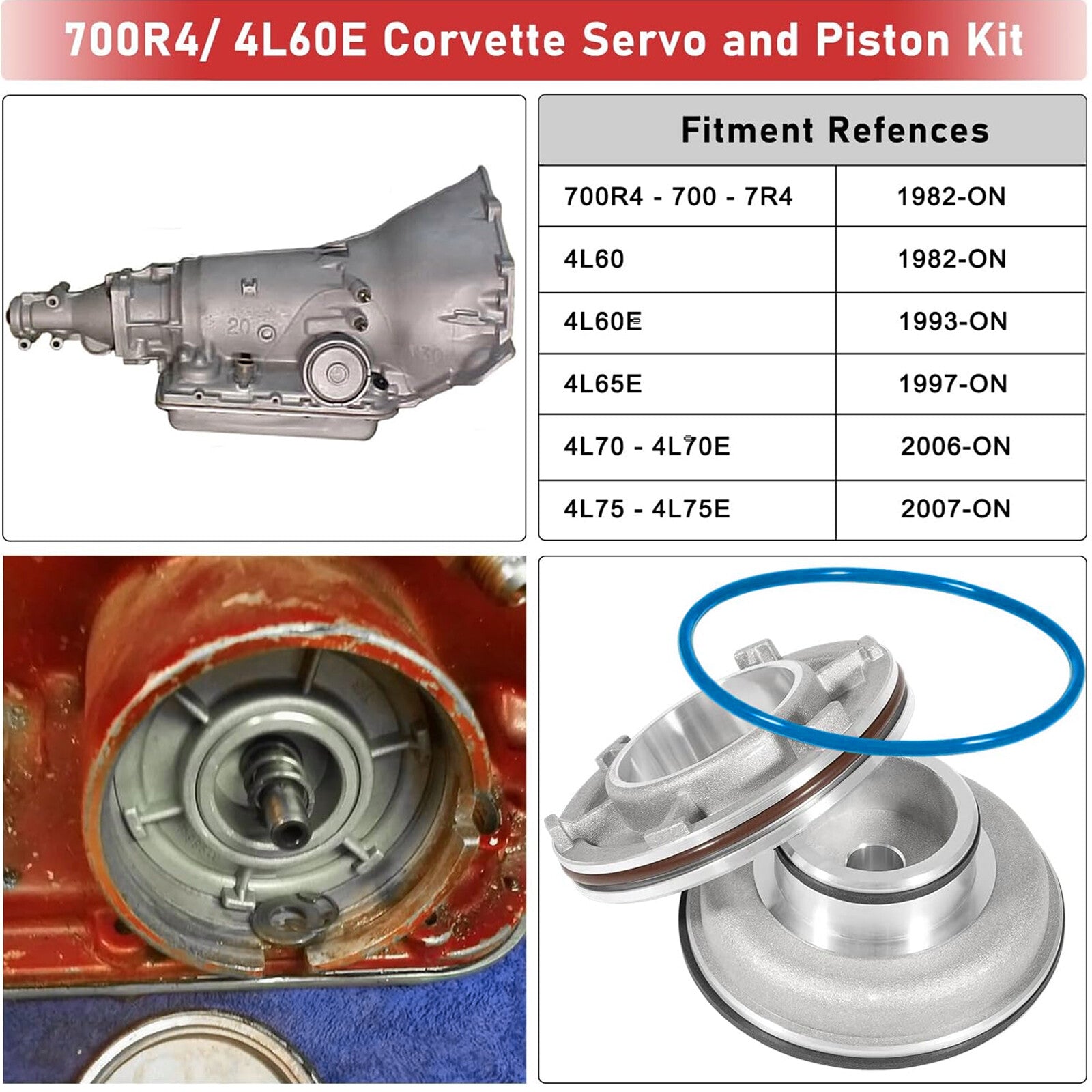 Hi-Performance 700R4 4L60E for Corvette Servo Kit for 2+4 Band Transmission Z9Q9