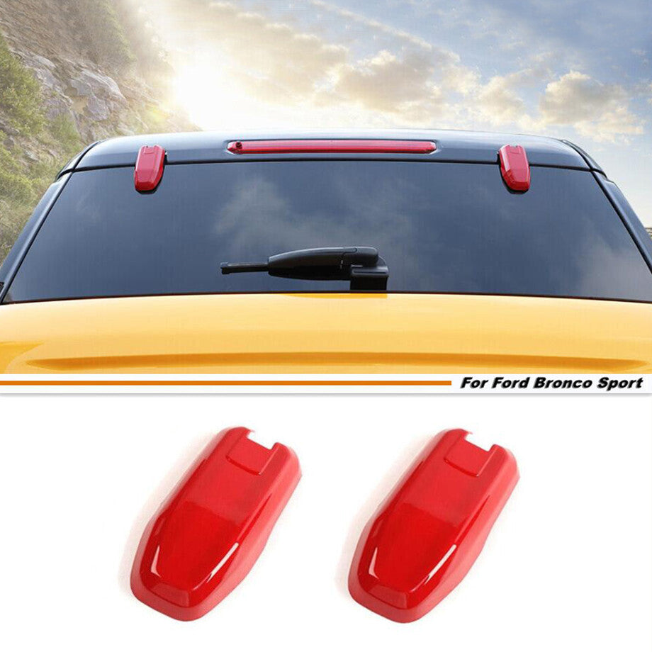 For 2021-2024 Bronco Sport ABS Red Rear Upper Door Window Hinge Cover Trim v