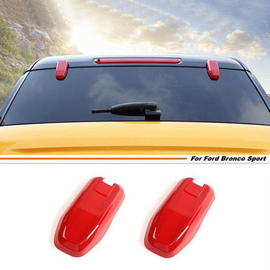 For 2021-2024 Bronco Sport ABS Red Rear Upper Door Window Hinge Cover Trim v