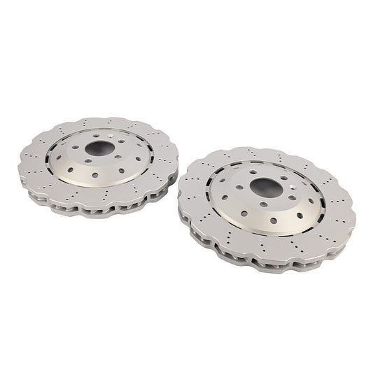 New 2x 8T0615301 Front Brake Disc Rotors 365mm for Lamborghini for Huracan R8 Rs5