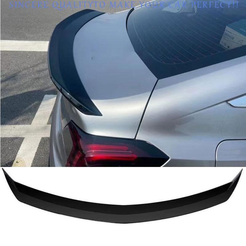 for Cadillac CT5 2020-2024 ABS Glossy Black Rear Trunk Spoiler Wing Molding Trim