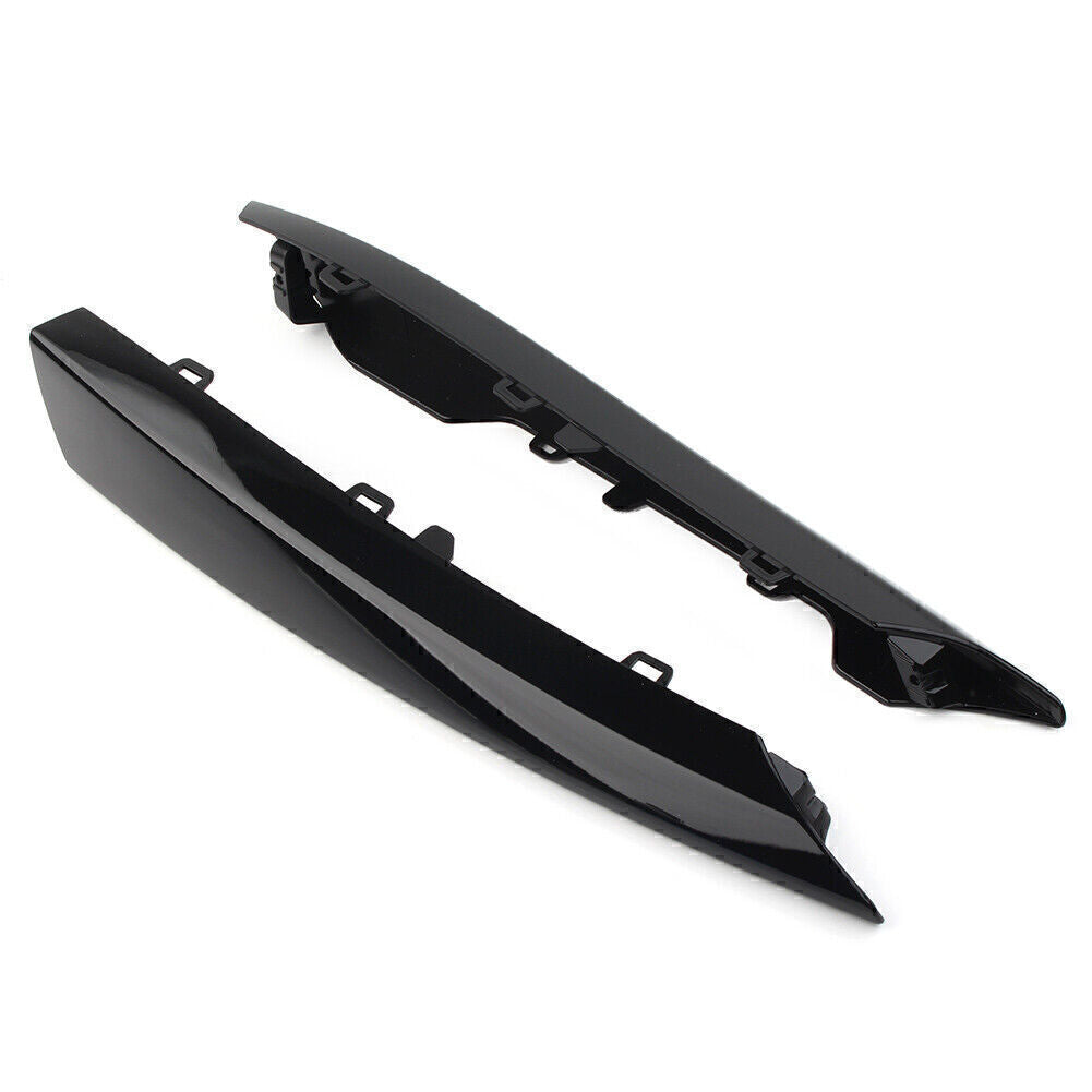 Fit for Jaguar XF 2012-2015 14 Black 2x Front Bumper Side Grille Insert Cover Trim Q