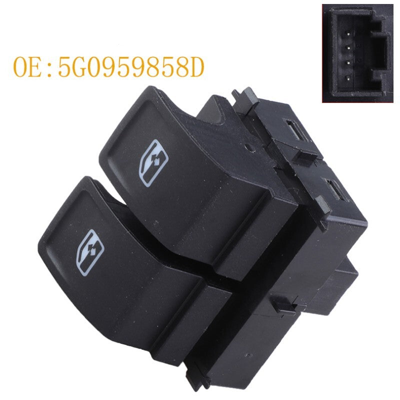 Window control switches compatible with for Golf MK7 2014-2018, Black. n