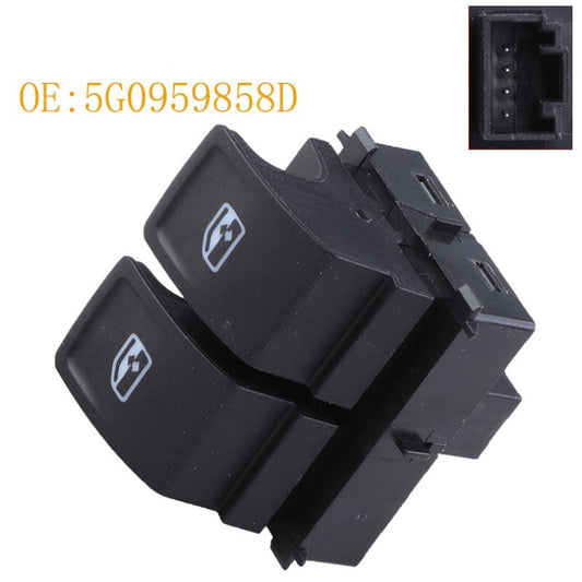 Window control switches compatible with for Golf MK7 2014-2018, Black. n