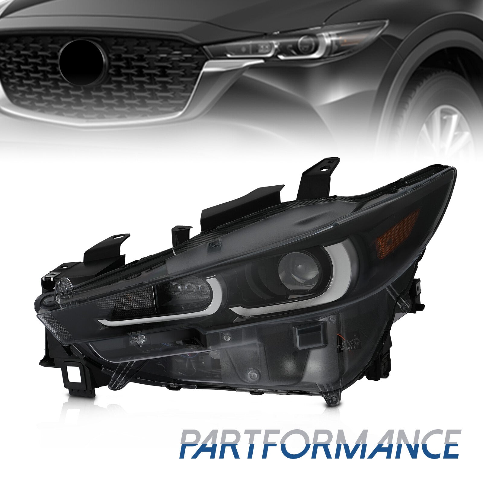 Full LED Non-AFS Left Driver Side Headlight Lamp For 2022 2023 2024 for Mazda CX-5 n