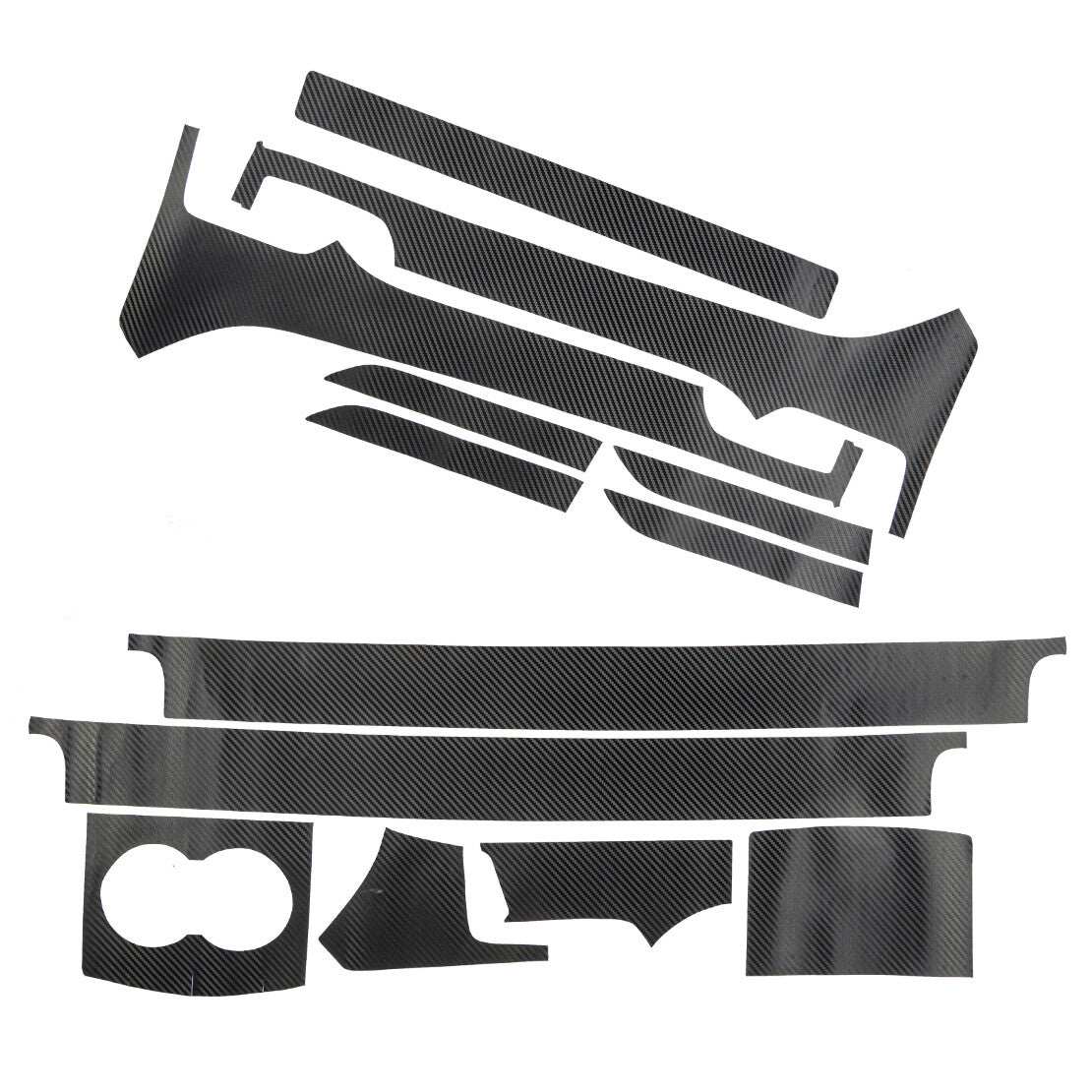 3D Carbon Fiber Style Center Console Sticker Trim Cover Fit for Model X/S v