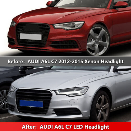 Xenon Facelift to LED Headlights Assembly Headlamp Fit for Audi for A6 S6 C7 12-2018 Q