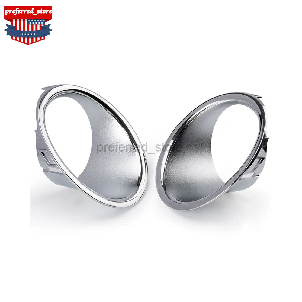 A Pair Bumper Fog Light Trim Cover Fit for Mini Cooper R55 2006 2007 2008-2010