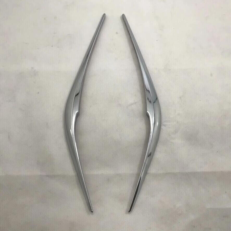 Chrome Style Headlight Eyebrows Lamp Strip Trim Garnish for Mazda CX-5 2017-21