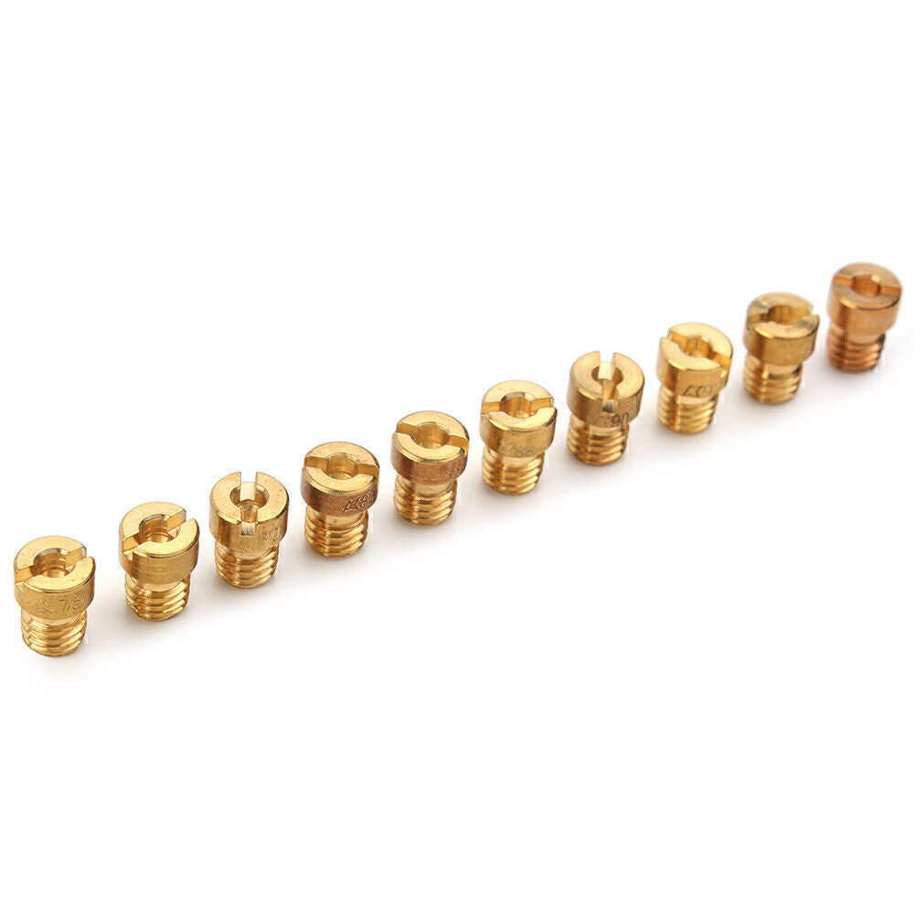 75-98 Carb Carburettor Main Jets Nozzle Set 5MM Gold For Dellorto Carburetor Q
