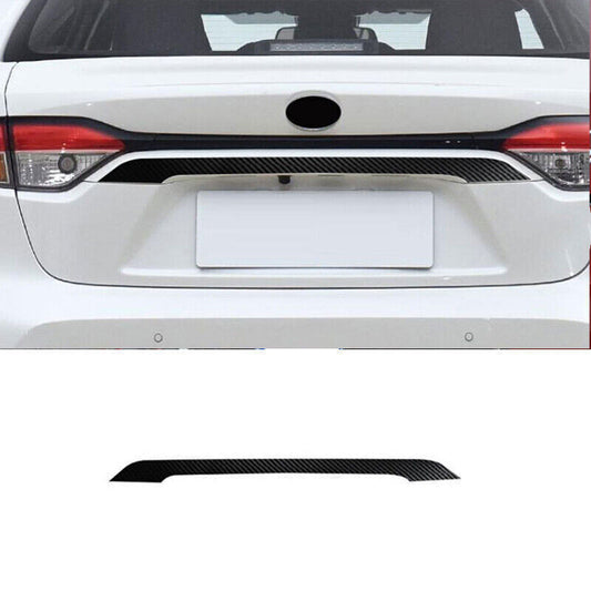 Carbon Fiber PU Rear Door Trunk Lid Tailgate Sticker for Toyota for Corolla 2019-22