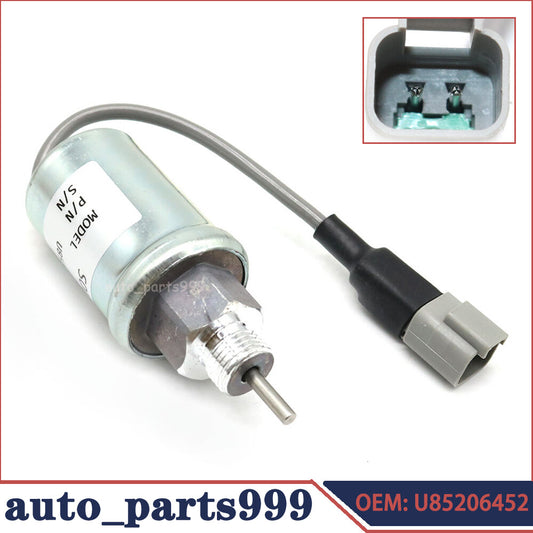 U85206452 Electro-fuel shut-off solenoid valve suitable for Perkins 402D 403D 404D 404C 403C- n