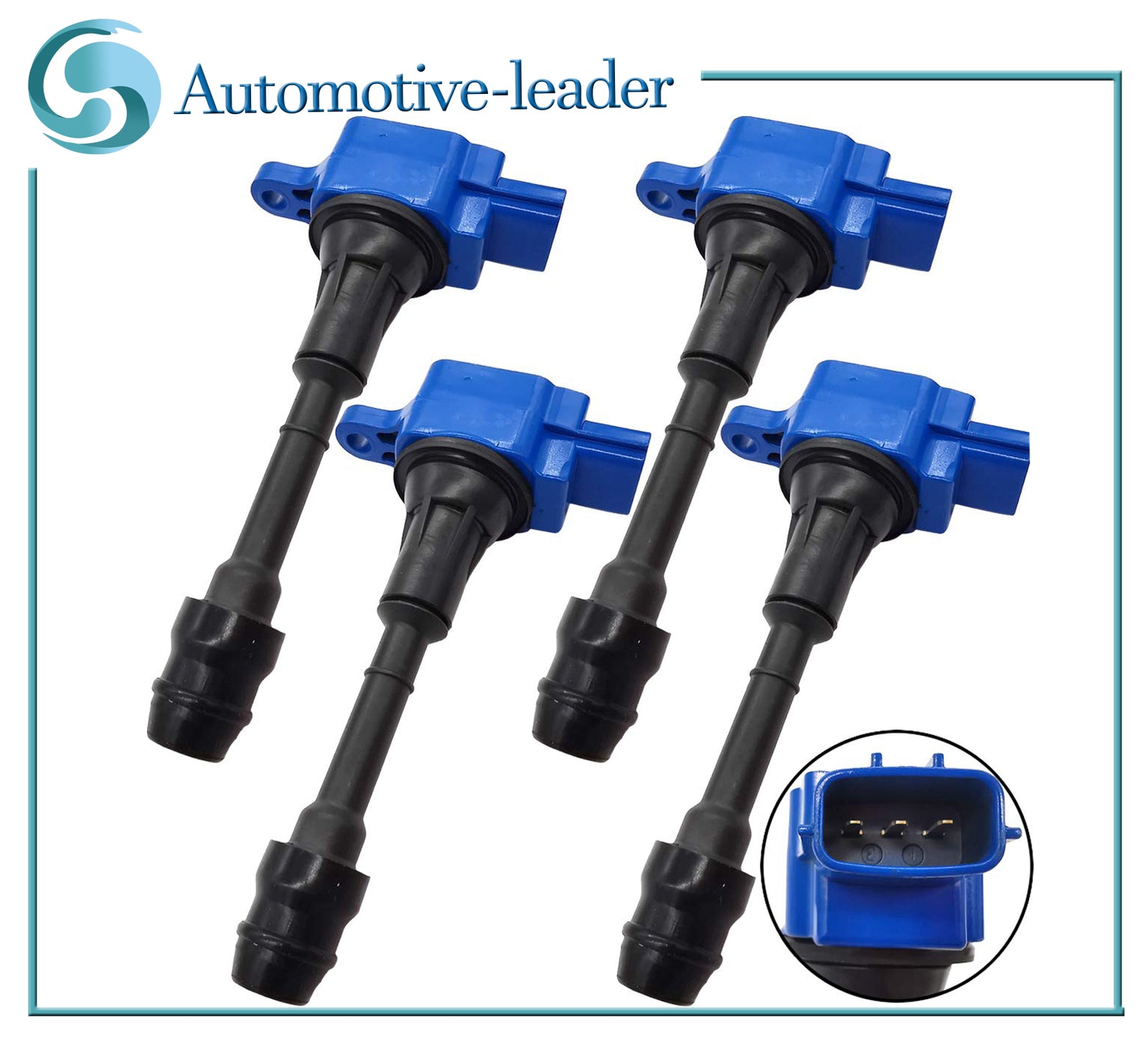 22448-8H315 4Pcs Ignition Coils for Nissan Altima Sentra X-Trail 2002-2013 2.5L