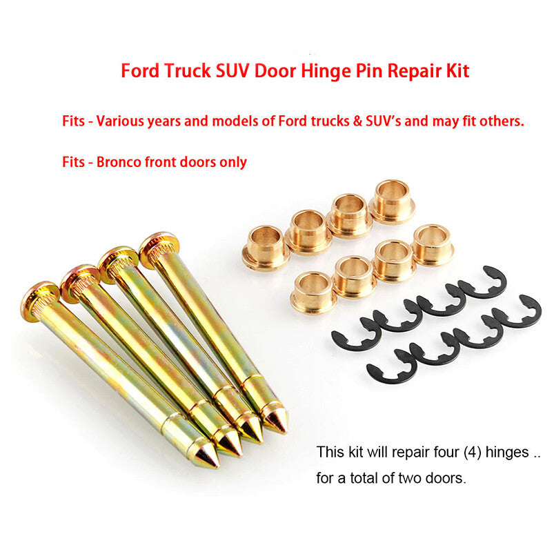 Replacement door hinge pin bushing kit for F-350 Bronco n