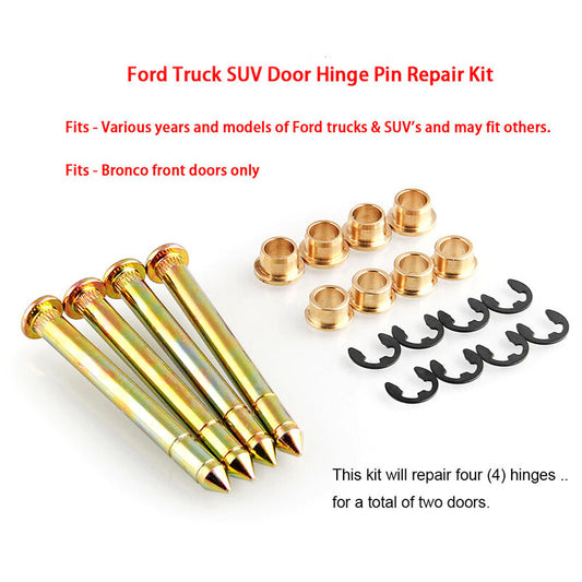 Replacement door hinge pin bushing kit for F-350 Bronco n