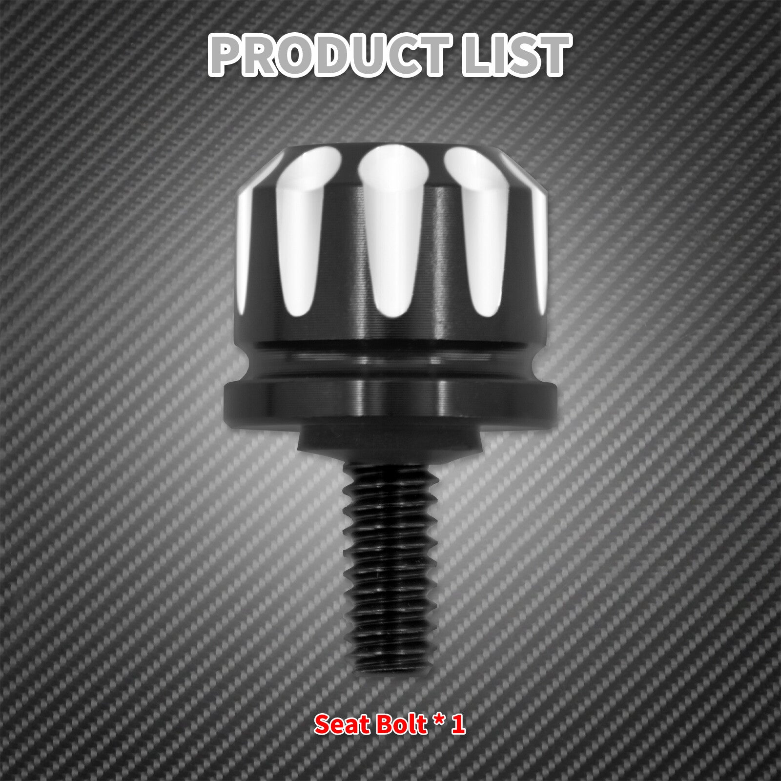 Black Cut for Seat Cross Screw Bolt Fit for Harley Dyna Fat Boy Softail Sportster XL