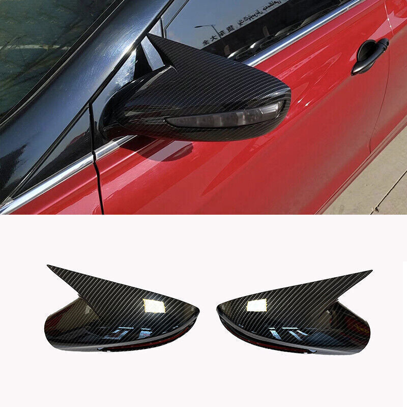 Exterior Ox Horn Rear View Side Mirror Cover Trims for Hyundai Sonata 2011-2014