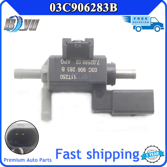 Brand new 03C906283B turbo solenoid valve for Volkswagen for Golf 5, 6, for Passat , Sharan, and for Tiguan (2006-15).