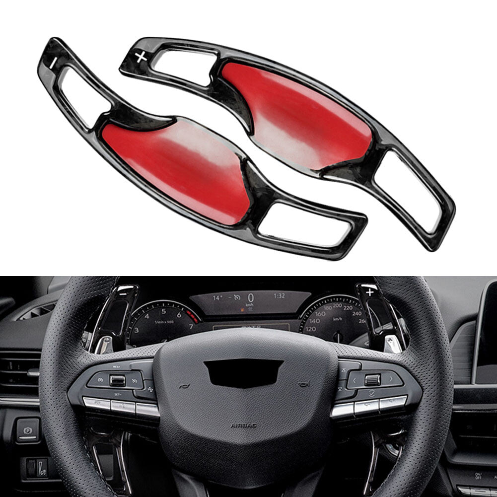 Steering Wheel Paddle Shifter Extension Fit for Cadillac CT5 2020-2022 Carbon Fiber
