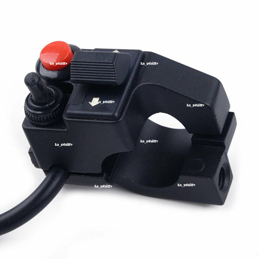 7/8 Motorcycle Handlebar Switch Control High/Low Beam Turn Signal Horn Left Q