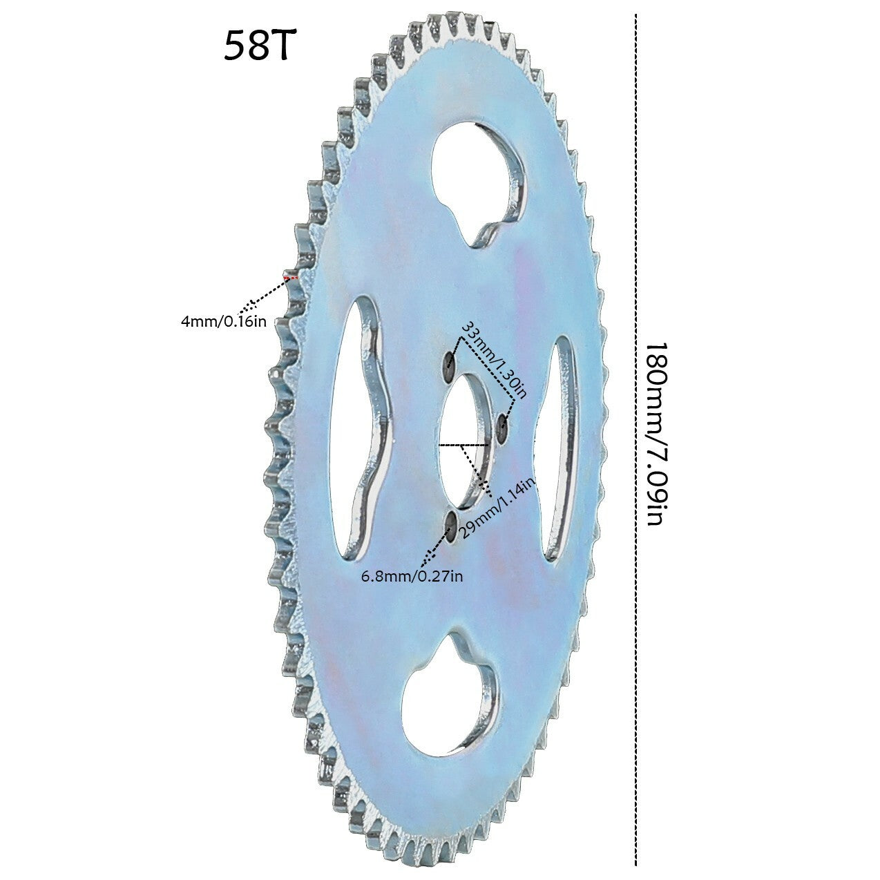 35 Chain Rear Back Sprocket 58T 29mm For Go Kart Cart for Mini Bike PREDATOR 212CC