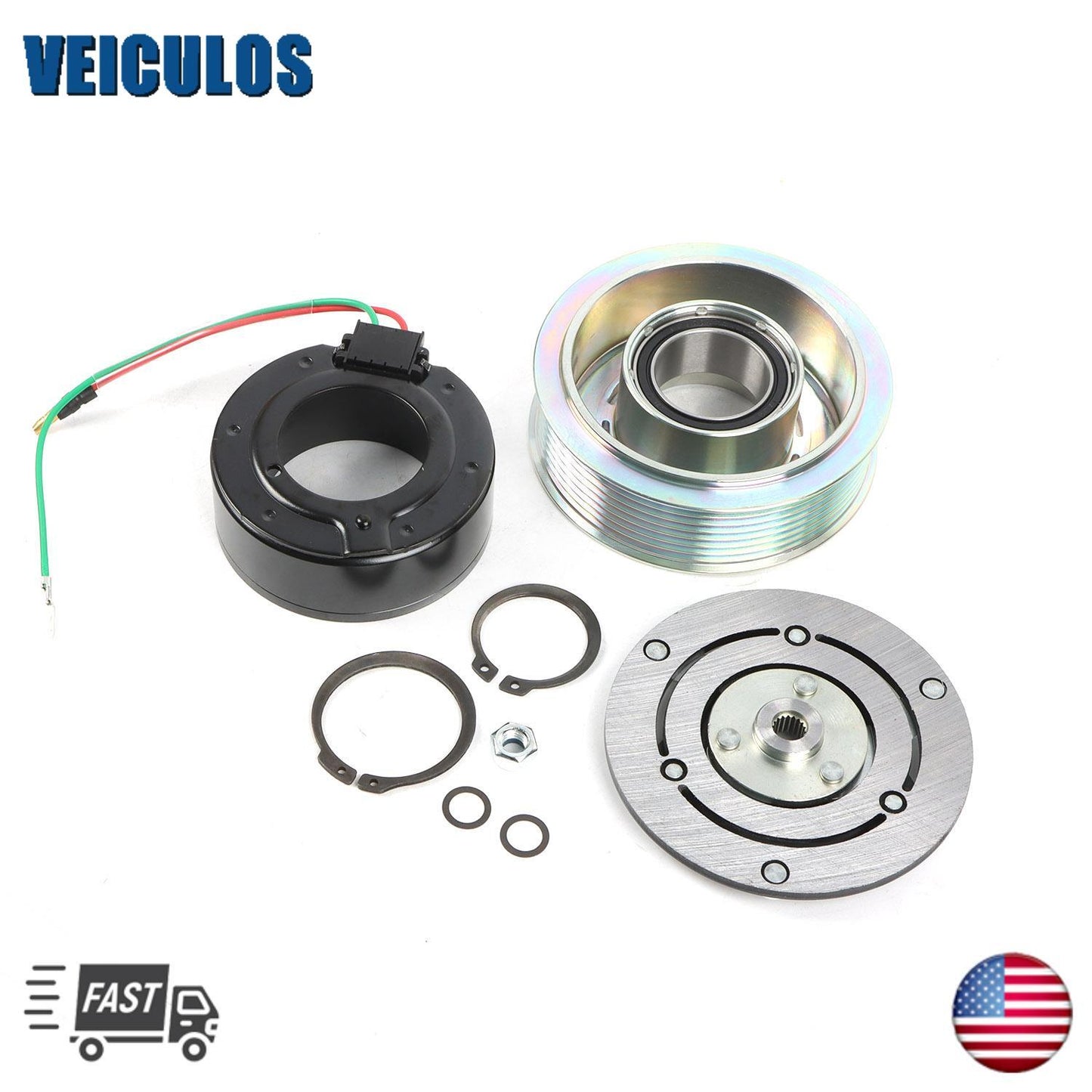 A/C Compressor CLUTCH Coil KIT for Acura TSX 2004-2008 2.4L l4 Engine
