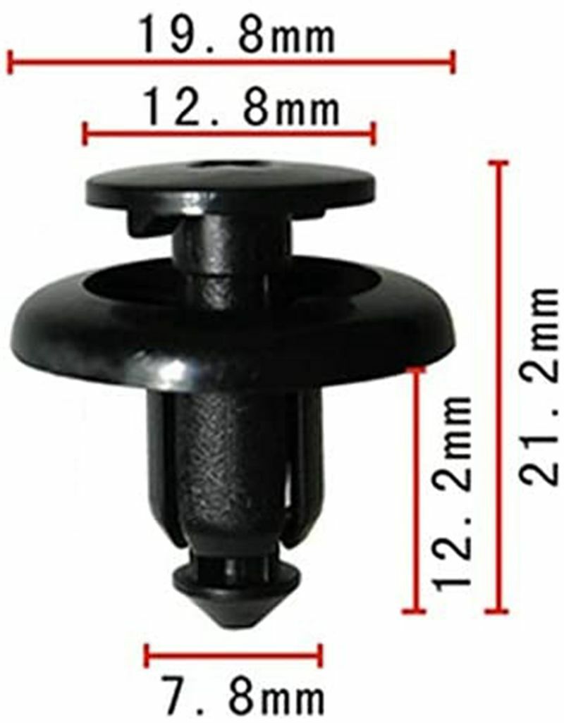 25 Pcs Splash Shield Fender Clips Liner Under Cover Mud Nylon Clip for Mazda