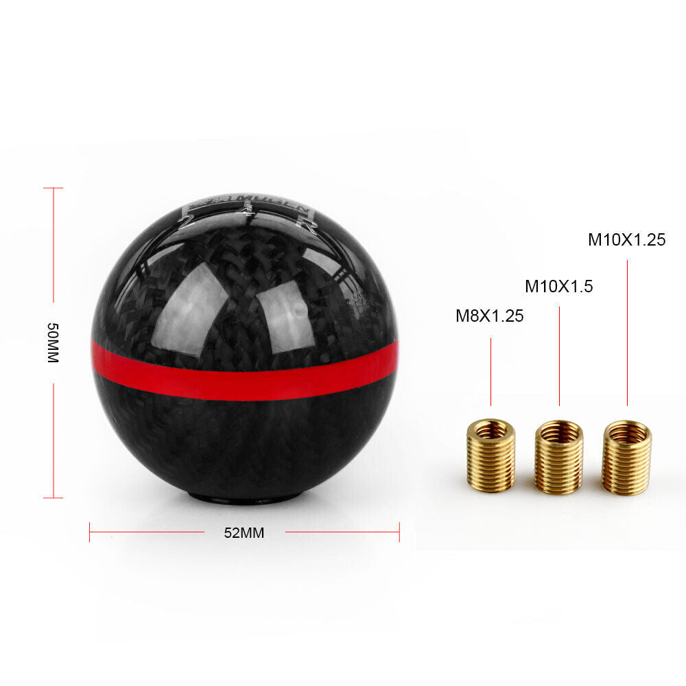 Red Carbon Fiber Shift knob 5 Speed for ACCORD S2000 EK
