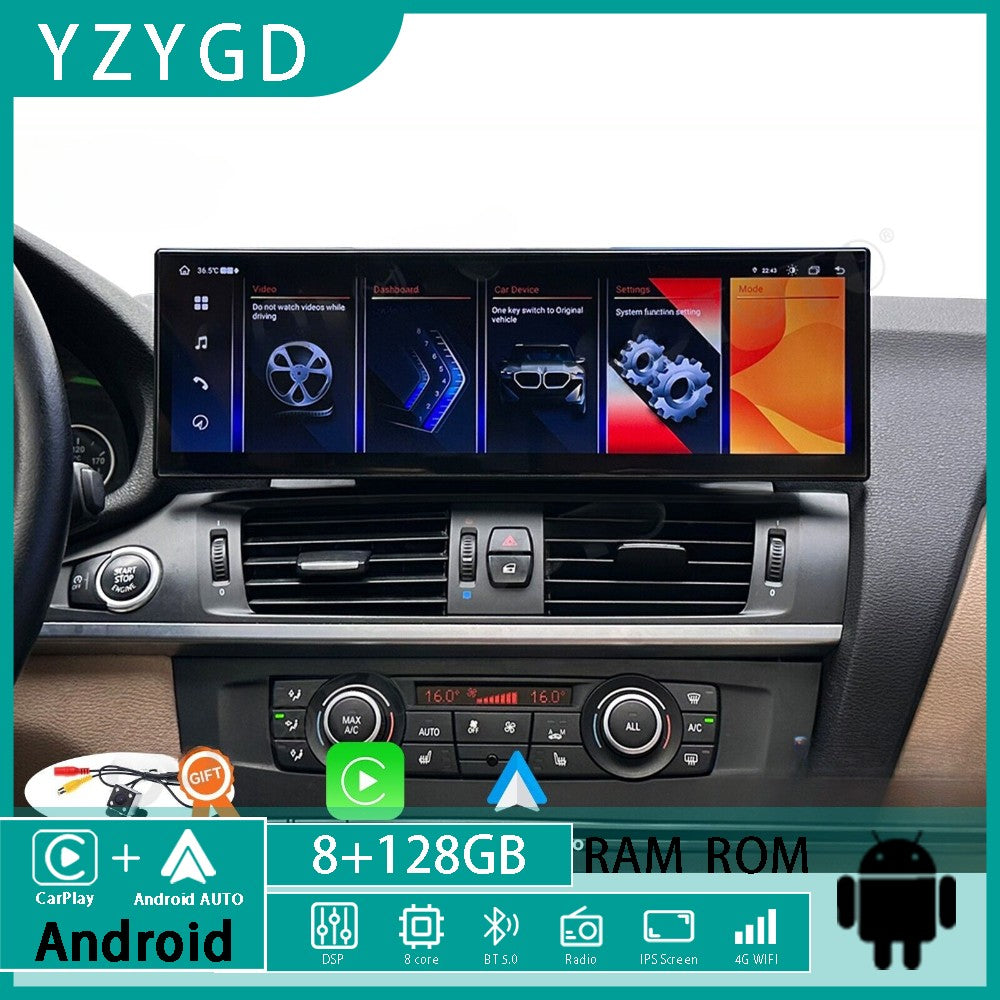 14.9Android CarPlay Car Radio for BMW X3 F25 X4 F26 2011-2017 GPS Navi Stereo