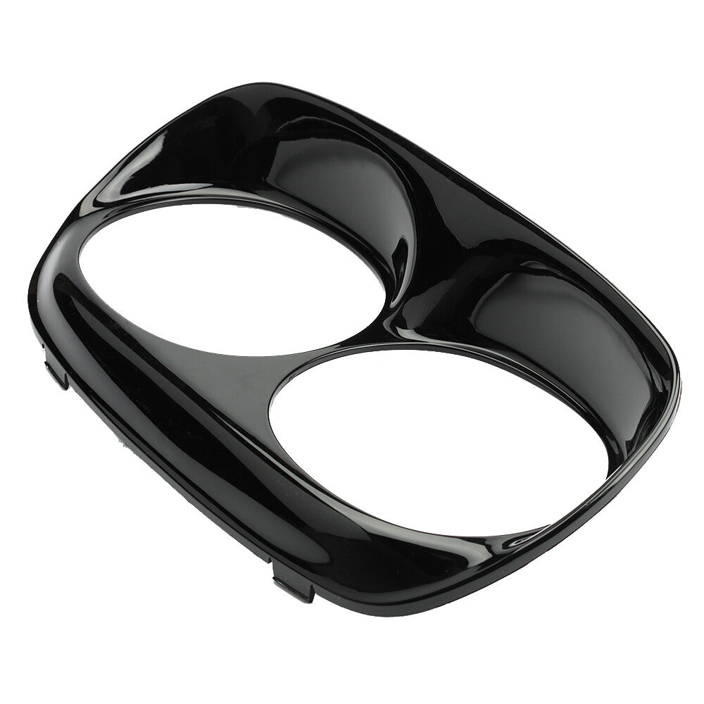 Dual Headlamp Headlight Trim Cover Bezel Fairing for Harley Road Glide 1998-2013 Q