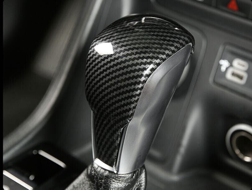 Carbon Fiber ABS Gear Shift Knob Cover Trim Fit for Jeep Grand Cherokee 17-2019 n