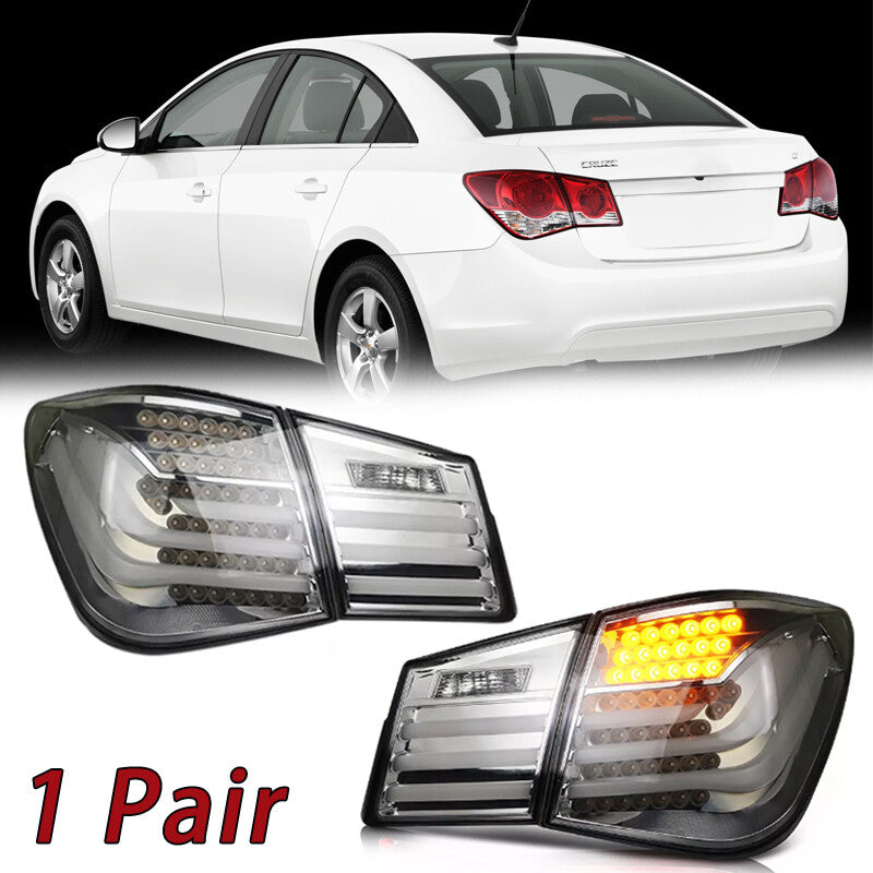for Chevrolet for Cruze 2009-2015 Set LED Tail Light DRL Rear Brake Lamp Smoked
