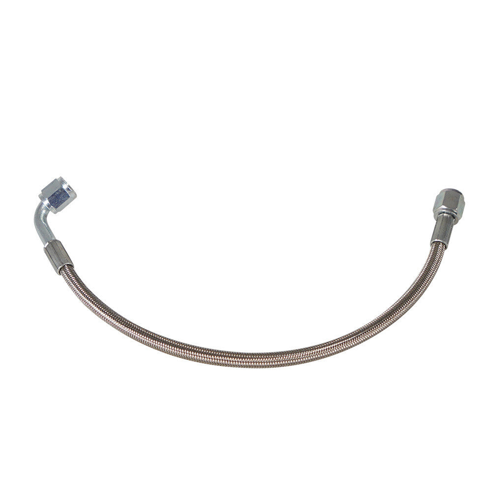 48 Turbo Oil Feed Line Steel Braided PTFE Line 4AN 90° Straight Hose End Teflon