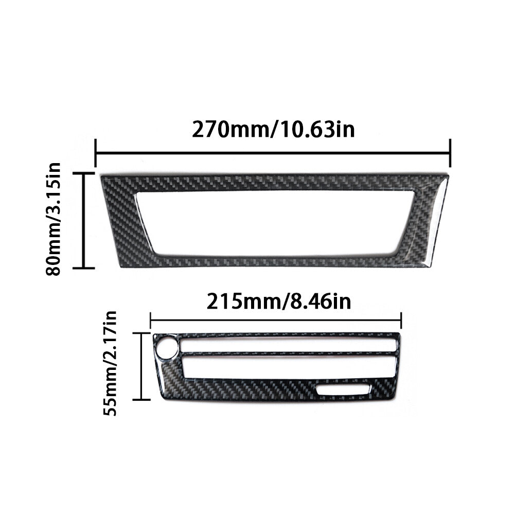 for Audi A4 B9 2017-2019 Carbon Fiber for Seat Adjust Button Decorative Cover Trim v
