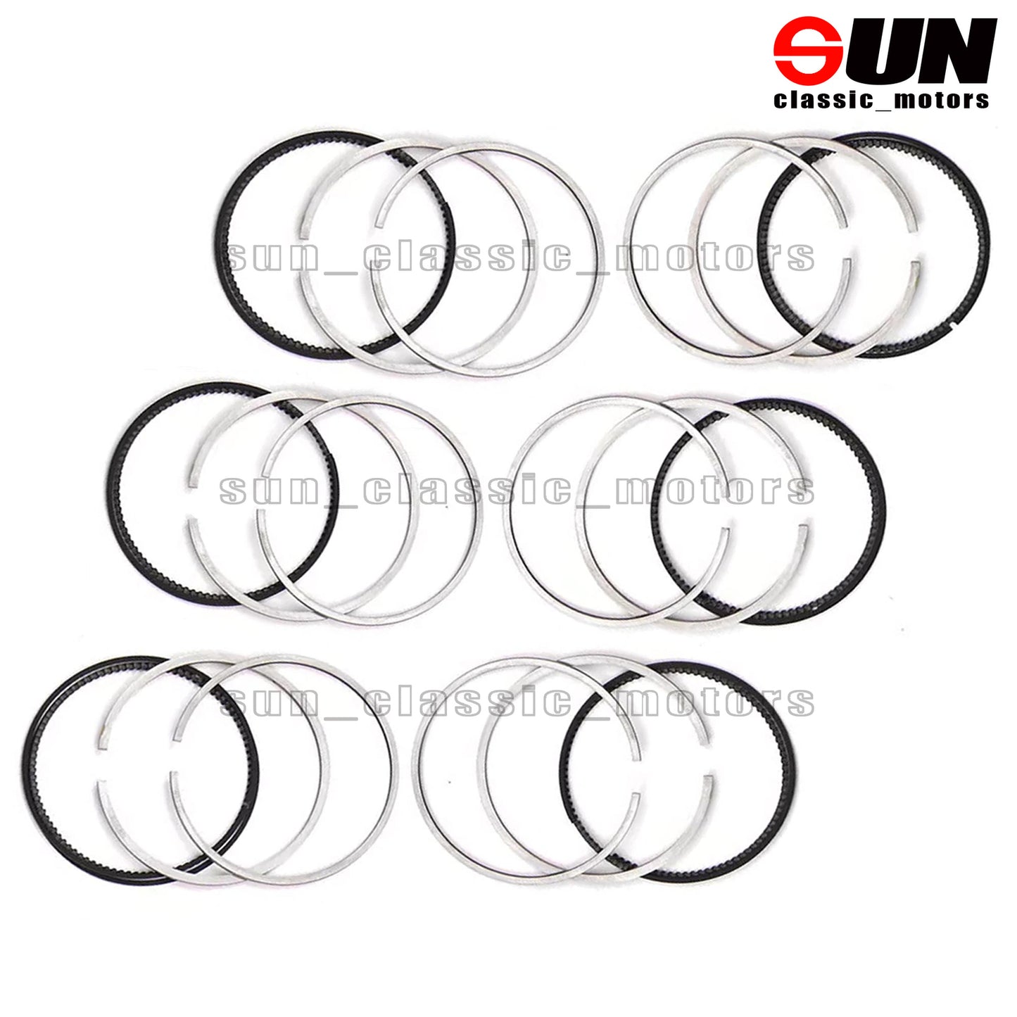 STD 6x piston rings, 92.9 mm, suitable for 3.5L W221 W203 W204 W251 M272 C350-
