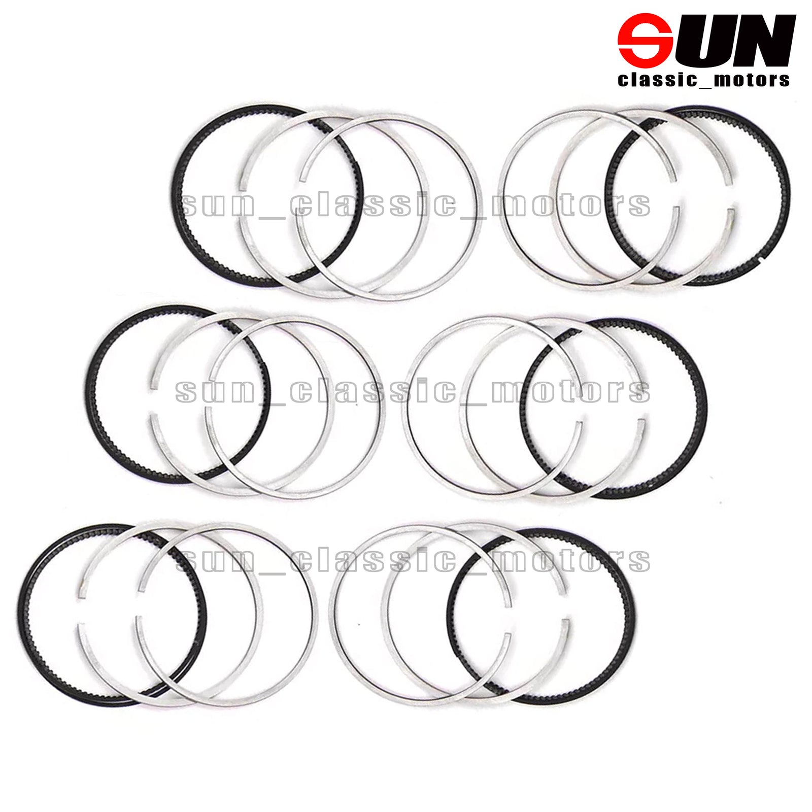 STD 6x piston rings, 92.9 mm, suitable for 3.5L W221 W203 W204 W251 M272 C350-