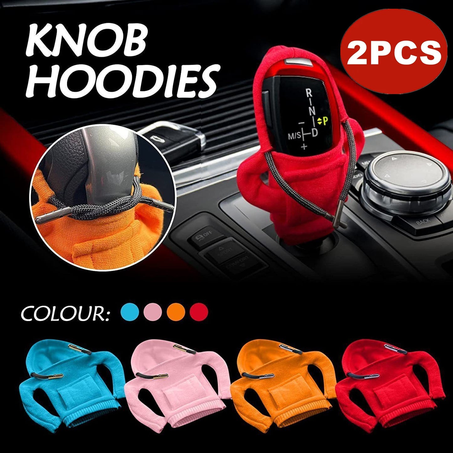 2pcs for Lexus Accessories Hoodie Gear Shift Cover Funny Shifter Interior Trims Q