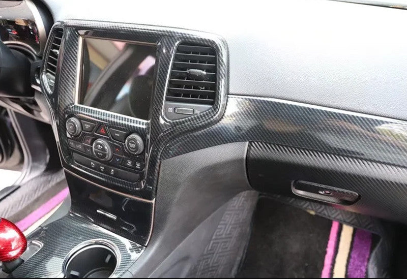 ABS Carbon Fiber Interior Kit Cover Trim for Jeep Grand Cherokee 2014 2015-2019 n