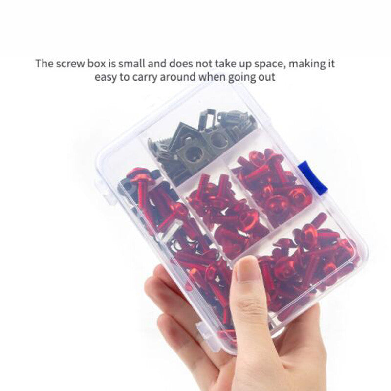 177¡Á Motorcycle Windscreen Fairing Bolts Fastener Clip Screw Aluminum With Box v