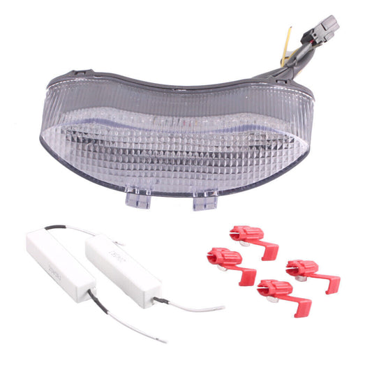 Clear LED Tail Light Integrated Turn Signals Fit Daytona 675 05-10