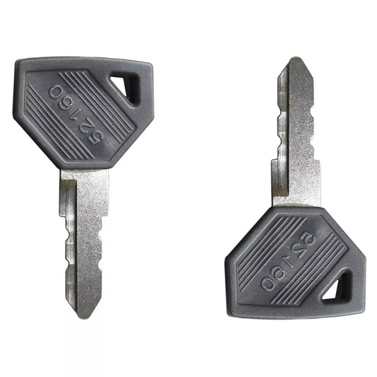 2 Pcs Ignition Keys 198360-52160 for Yanmar Excavator Grader Dozer
