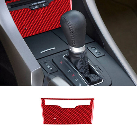 Red Carbon Fiber Below Climate Control Cover Trim for Acura TSX Type B 2009-2014