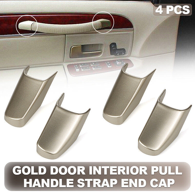 4PCS Door Interior Pull Handle Strap End Cap Trim For 2003-2011 for Lincoln Town Car